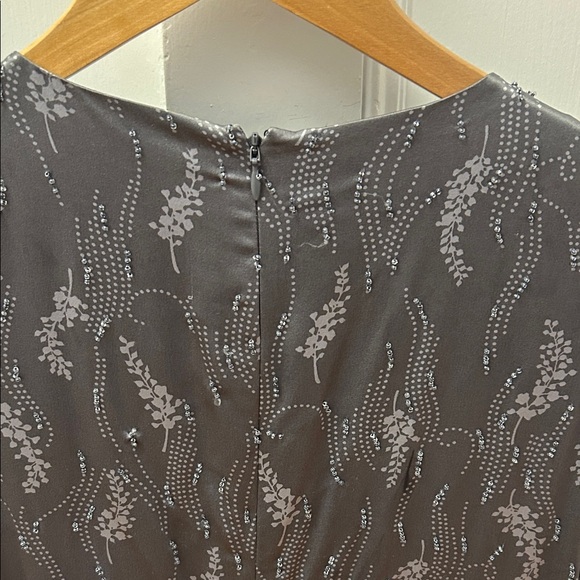 Brooks Brothers Gray Sleeveless Midi Dress - Picture 8 of 11